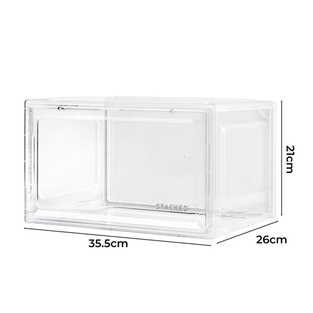 Stacked Shoe Box Acrylic Sneaker Display 1PC Clear-1973193709193400322