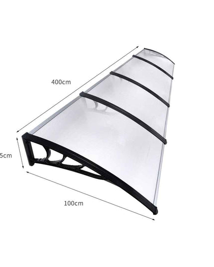 Mountview Window Door Awning Outdoor 1M X 4M Transparent 1x4M-1973193988395634690