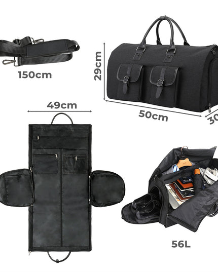 Slimbridge Carry On Garment Bag  2 In 1 Suit Bag-1973193506830815234