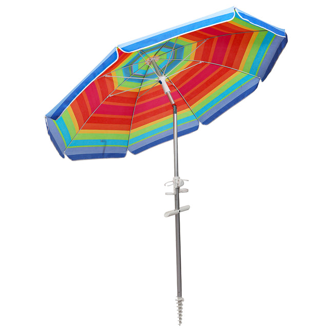 Mountview 2M Outdoor Beach Umbrellas Sand Colorful-1975420331447422977