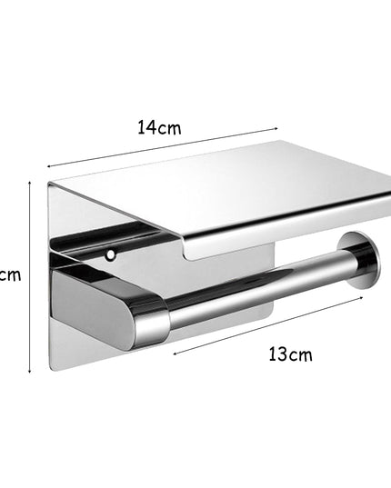 Toilet Paper Holder Roll Bath Tissue Silver-1973193872502820866