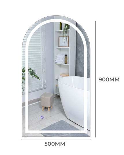 EMITTO LED Wall Mirror Arch Anti-fog 50*90cm 50x90-1973193814797586434