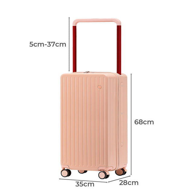 Slimbridge 26" Luggage Wide Handle Hard Case Pink-1975420323562131458