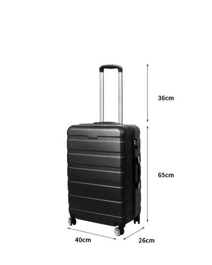 Slimbridge 24" Luggage Case Suitcase Black 24 inch-1973193939754291202