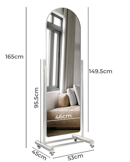 Yezi 165CM Movable Arch Full Length Mirror-1975420320550621186