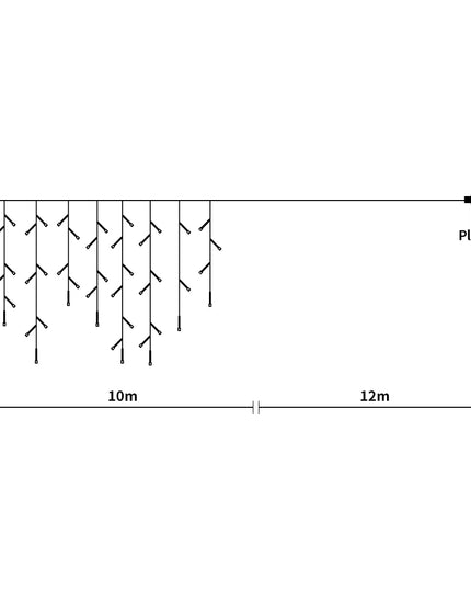 Curtain Fairy String Lights Wedding Multi Colour 500 LED-1973194199398486018