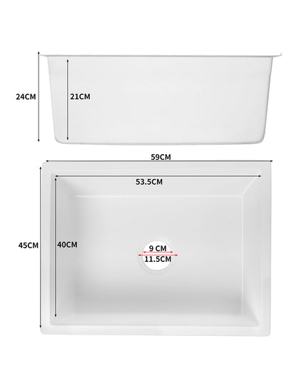 Granite Kitchen Sink Laundry Stone Sinks White-1973193933953568770