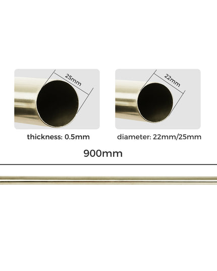 Marlow Curtain Rod Steel Quiet Rail Pole Set-1973193447661768706