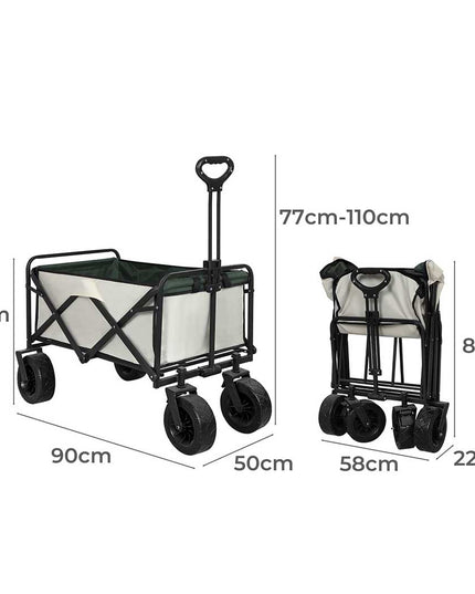 Lambu Garden Camping Trolley Outdoor Beige-1975420372018925570