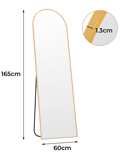 Yezi 165X60CM Full Length Mirror Wall Mounted Mirror Gold-1973193573386031106