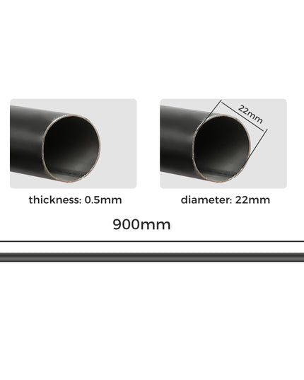 Marlow Steel Curtain Rod Quiet Rail Black-1973194068058050562