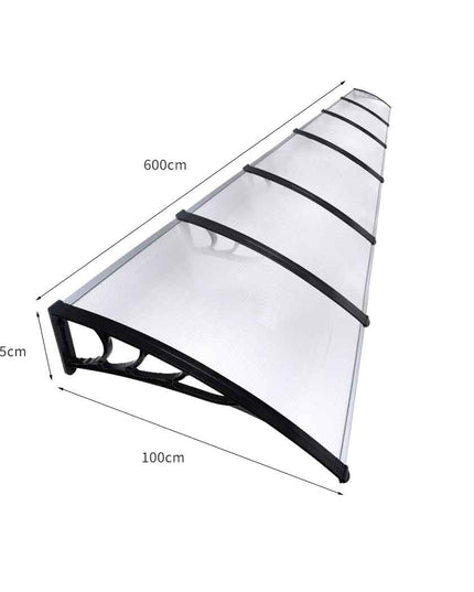 Mountview Window Door Awning Outdoor 1M X 6M Transparent 1x6M-1975420432836333570