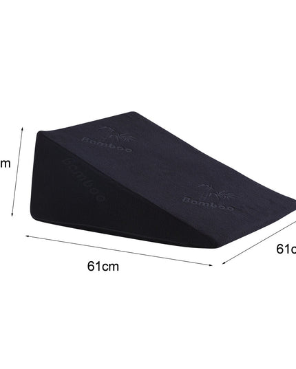 Cool Gel Memory Foam Bed Wedge Pillow Black 25-1973193851107676162