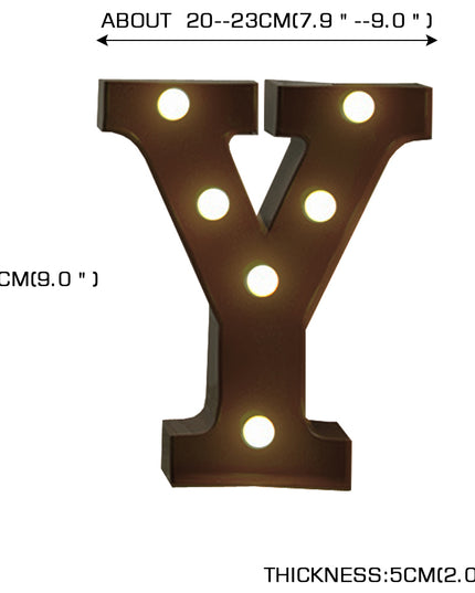 LED Metal Letter Lights Free Standing-1973194150211883010
