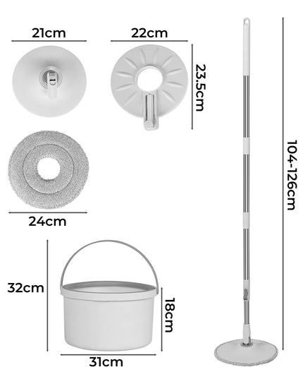 Cleanflo Spin Mop and Bucket Set Dry-1973193868992188418