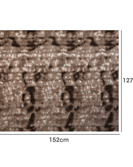 Dreamz Luxury Tie-dyed Blanket Brown 127cm x 152cm-1973193426723803138