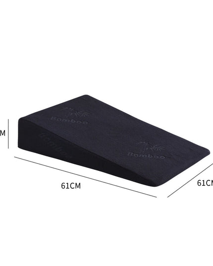 Cool Gel Memory Foam Bed Wedge Pillow With Cover Black 10-1973193850927321090