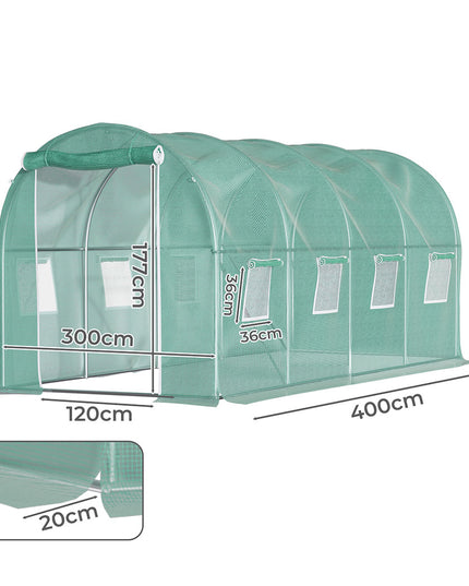 Lambu Greenhouse Walk-In Green House Shed 4M-1975420384794775554