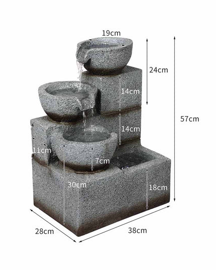 Lambu Electric Fountain Water Bird Bath-1975420371121344514