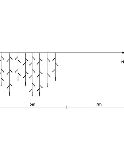 Curtain Fairy String Lights Wedding Cool White 300 LED-1973194198513487874