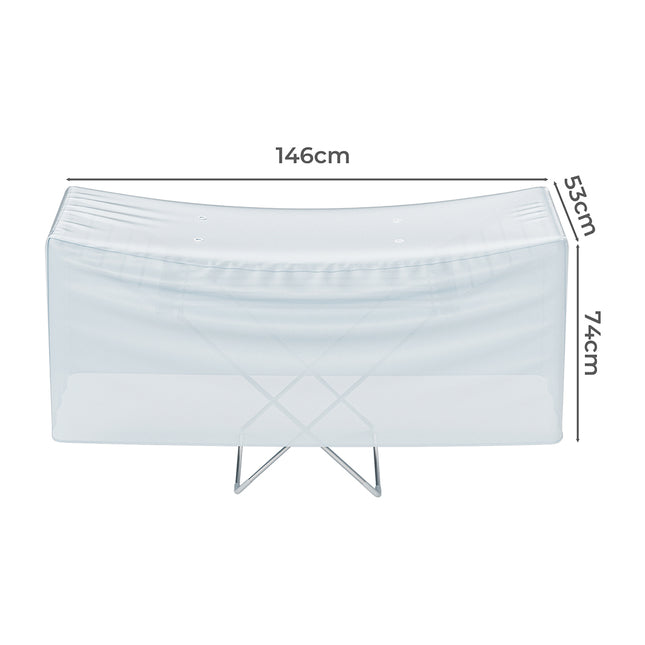 Levede Electric Heated Clothes Airer Cover Grey-1975420387126808578