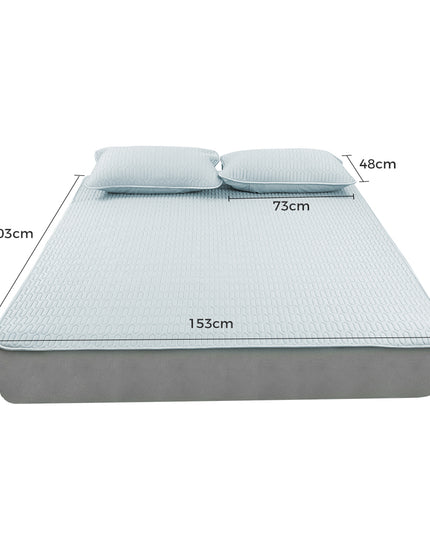 DreamZ Latex Cooling Bed Sheet Set Fitted 3PCS Queen-1973194024772833282