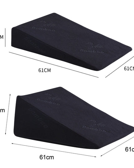Cool Gel Memory Foam Bed Wedge Pillow With Cover-1973193472198447106