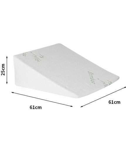 DreamZ Bedding Wedge Pillow Memory Foam White 25-1973193852223361026
