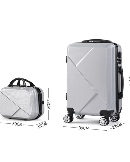 Slimbridge 2pcs 20"Travel Luggage Set Grey-1975420479338582018