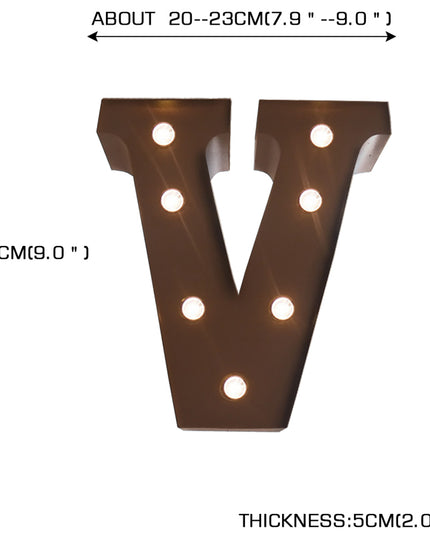 LED Metal Letter Lights Free Standing-1973194201806016514