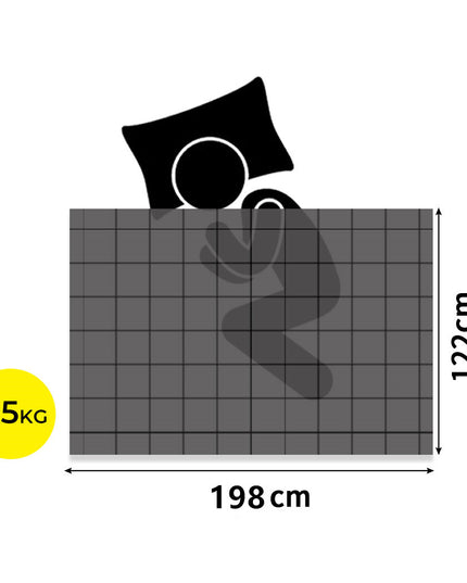 Dreamz Knitted Weighted Blanket Chunky Dark Grey Double 7KG-1973194040107208706