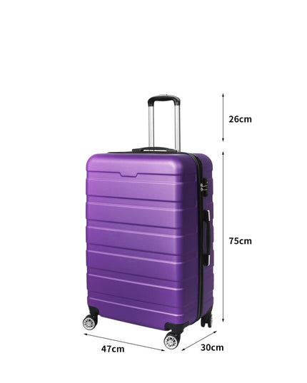 Slimbridge 28" Luggage Case Suitcase Purple 28 inch-1973193941566230530