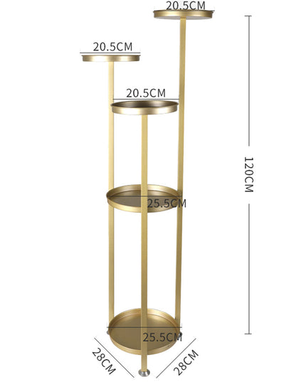 Levede Plant Stand Outdoor Indoor Flower Gold Large-1975420369678503938