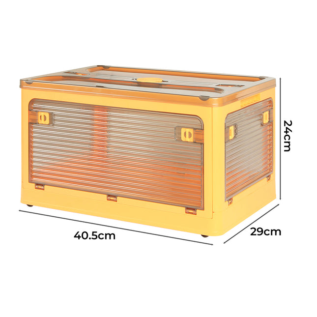 Storage Containers with Lid Clothes S Orange Small-1973193713060548610