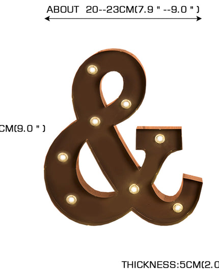 LED Metal Letter Lights Free Standing-1973194149138141186