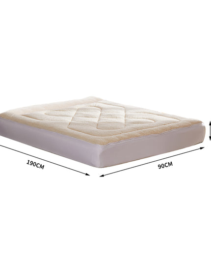 DreamZ Mattress Topper 100% Wool Underlay Single-1973193979688259586