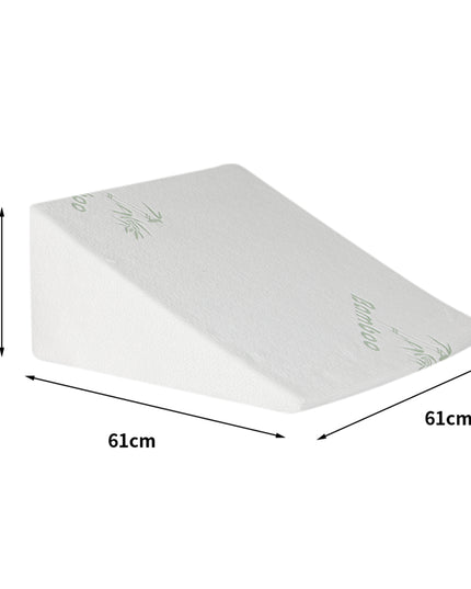 DreamZ Bedding Wedge Pillow Memory Foam White 30-1973193852407910402