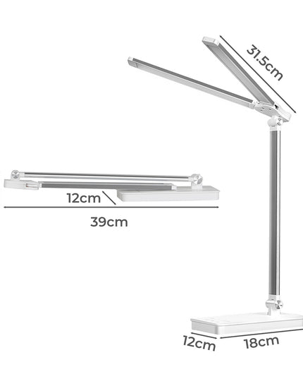 Emitto Double Head Desk Lamp LED Light Eye Caring USB-1973193534244786178