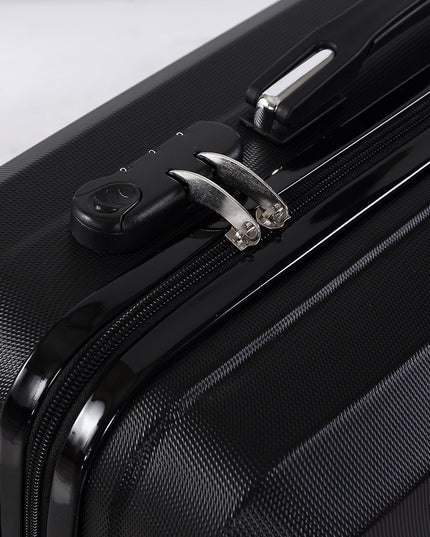 Slimbridge 2pcs 20"Travel Luggage Set Black-1973193936109441027