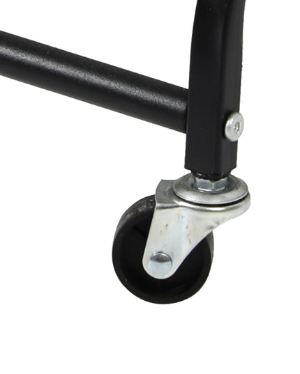 Levede 3 Tier Kitchen Trolley Cart Swivel Black Colour-1975420477254012931