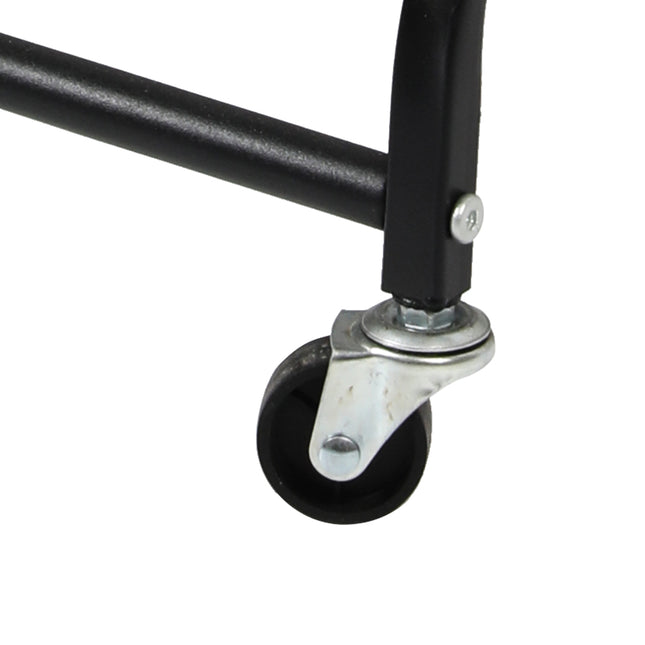 Levede 3 Tier Kitchen Trolley Cart Swivel Black Colour-1975420477254012931