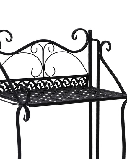 Levede Plant Stand 3 Tiers Outdoor Indoor Black-1973193777447309315