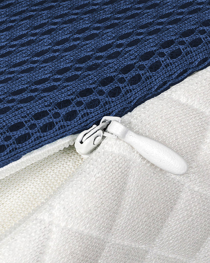 Dreamz Memory Foam Pillow Pillowcase Supprt Blue Rebound-1973193536178360323