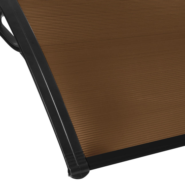 Mountview Window Door Awning Outdoor 1M X 1.5M Brown 1x1.5M-1973193987636465667