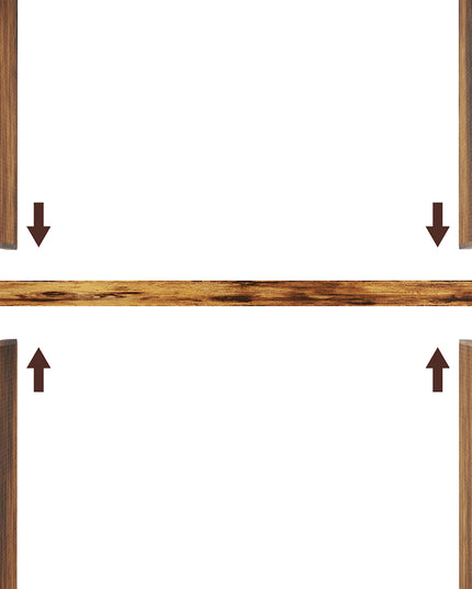 Levede 6 Tier Book Shelf Adjustable Shelves Walnut-1984023719512772611