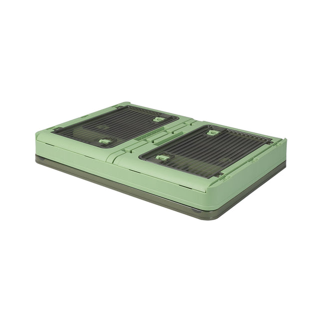 Storage Box Plastic Stackable Container L Green Large-1973193712070692867