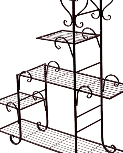 Levede Plant Stand Outdoor Indoor Metal Bronze-1973193773064261635