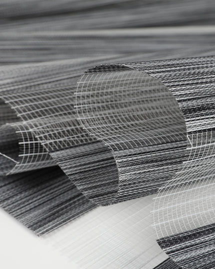 Marlow Blackout Zebra Roller Blind Curtains 60x210 Grey-1975420491334291459