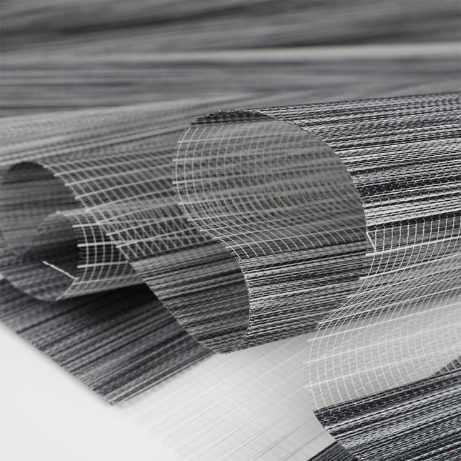 Marlow Blackout Zebra Roller Blind Curtains 90x210 Grey-1973194066216751107