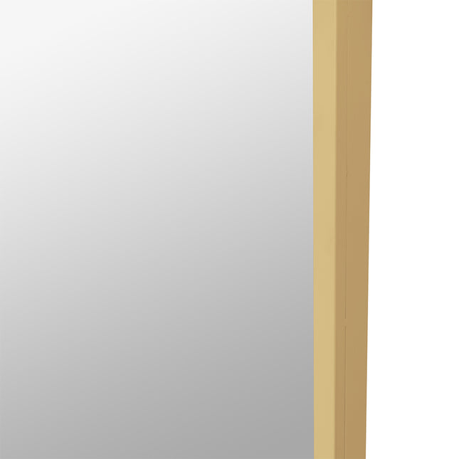 Yezi Floor Mirror Full Length Mirrors 1.8M Gold White-1973193813853868035